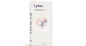 Verpackung des Lykon MyHealth & Fitness Premium Bluttest für zu Hause